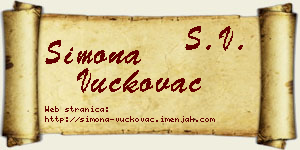 Simona Vučkovac vizit kartica